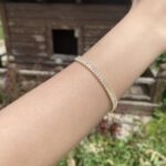 KARE TAŞLI SU YOLU 3ML GOLD